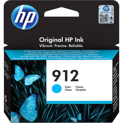 Originální inkoust HP 3YL77AE (912), azurový, 315 stran