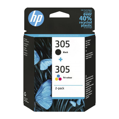 Originální inkoust HP 6ZD17AE (305), CMYK, 2-pack