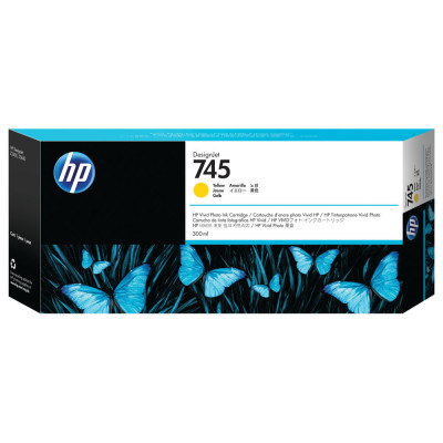 Originální inkoust HP F9K02A (745), žlutý, 300ml