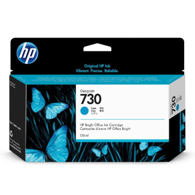 Originální inkoust HP P2V62A (730), azurový, 130 ml