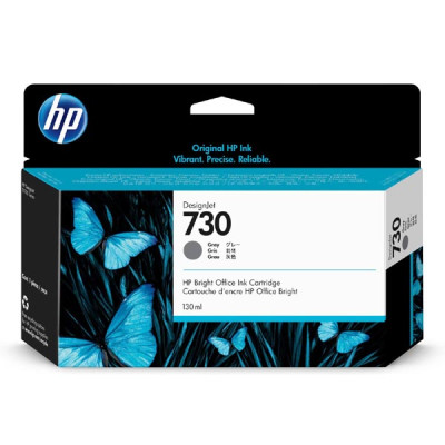 Originální inkoust HP P2V66A (730), šedý, 130 ml