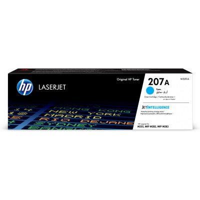 Originální toner HP W2211A (207A), azurový, 1250 stran