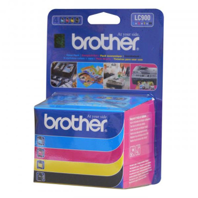 Originální inkoust Brother LC-900VALBP, CMYK, 4 × 500 stran, 4-pack