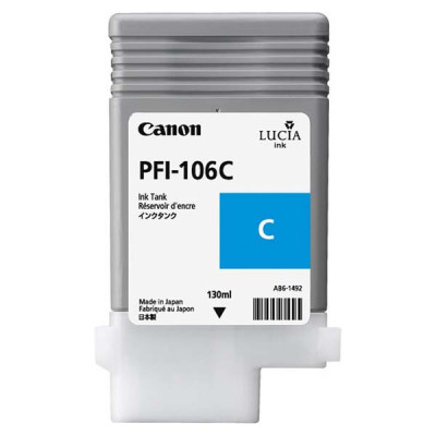 Originální inkoust Canon PFI-106C (6622B001), azurový, 130 ml