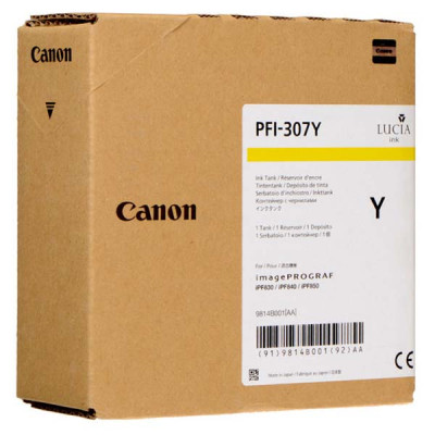 Originální inkoust Canon PFI-307Y (9814B001), žlutý, 330 ml