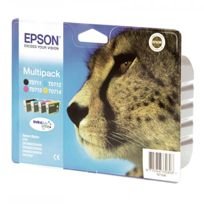 Originální inkoust Epson T0715 (C13T07154010), CMYK, 4-pack