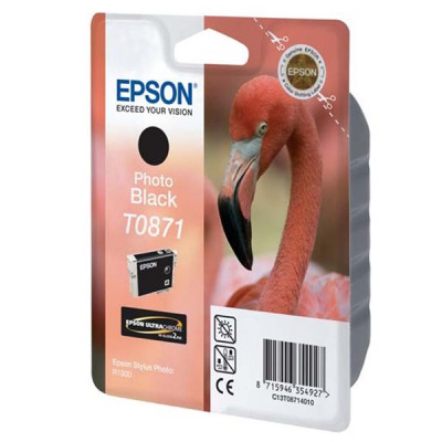 Originální inkoust Epson T0871 (C13T08714010), photo černý, 11,4 ml