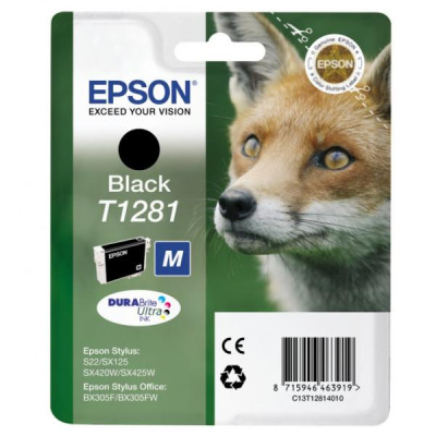 Originální inkoust Epson T1281 (C13T12814011), černý, 5,9 ml