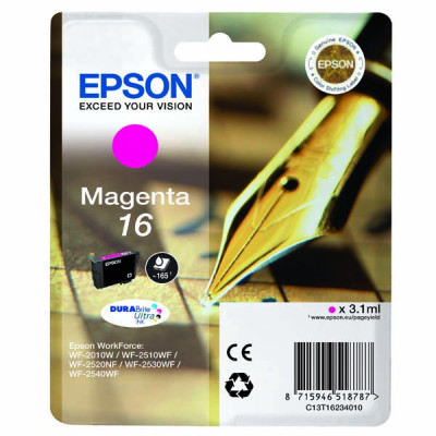 Originální inkoust Epson T1623 (C13T16234010), purpurový, 3,1 ml