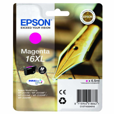 Originální inkoust Epson T1633 (C13T16334010), purpurový, 6,5 ml