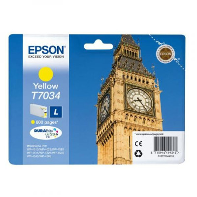 Originální inkoust Epson T7034 (C13T70344010), žlutý, 800 stran