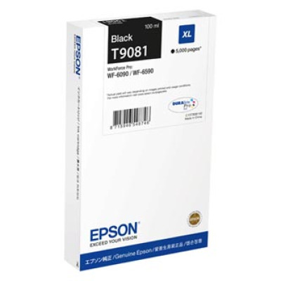 Originální inkoust Epson T9081XL (C13T908140), černý, 100 ml