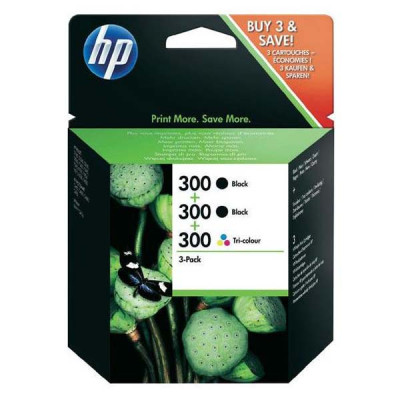 Originální inkoust HP SD518AE (300), 2xčerný/barevný, 2 × 200 + 165 stran, 3-pack