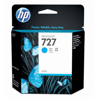 Originální inkoust HP B3P13A (727), azurový, 40 ml