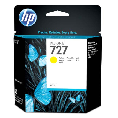 Originální inkoust HP B3P15A (727), žlutý, 40 ml