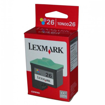 Originální inkoust Lexmark 10N0026E (#26), barevný, 275 stran