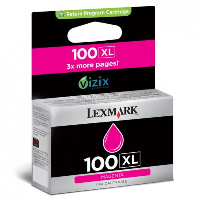 Originální inkoust Lexmark 14N1070EXL (#100), purpurový, 600 stran