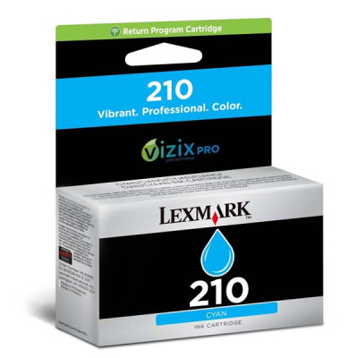 Originální inkoust Lexmark 14L0086E (#210), azurový, 500 stran