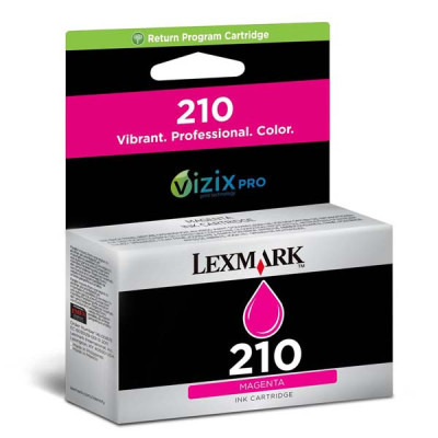 Originální inkoust Lexmark 14L0087E (#210), purpurový, 500 stran