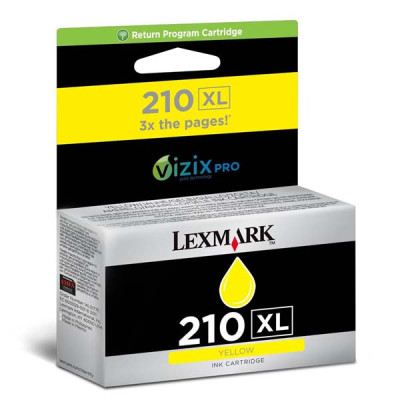 Originální inkoust Lexmark 14L0177EXL (#210), žlutý, 1600 stran