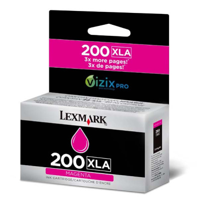 Originální inkoust Lexmark 14L0199XLA (#200), purpurový, 1600 stran