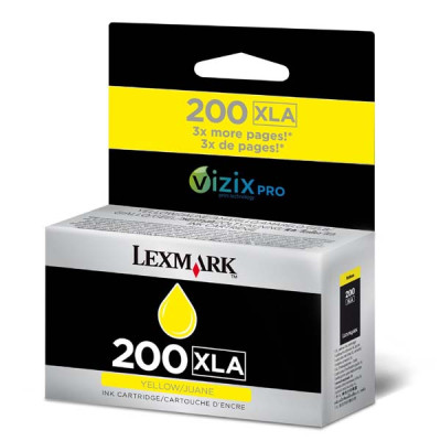 Originální inkoust Lexmark 14L0200XLA (#200), žlutý, 1600 stran