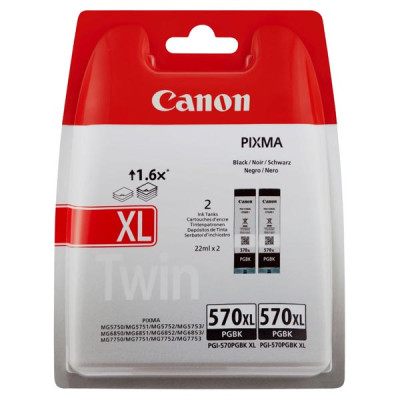 Originální inkoust Canon PGI-570XL PGBK (0318C007), černý, 2-pack