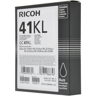 Origináln gelová náplň Ricoh GC-41KL (405765), černá, 600 stran