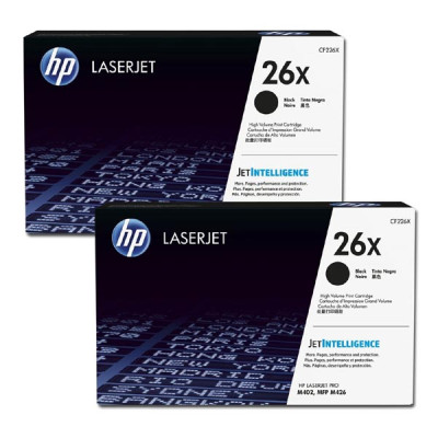 Originální toner HP CF226XD (26X), černý, 2 × 9000 stran, 2-pack