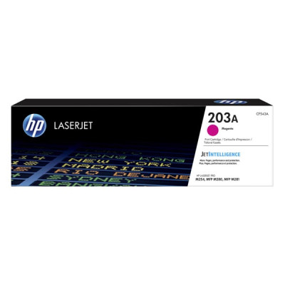 Originální toner HP CF543A (203A), purpurový, 1300 stran