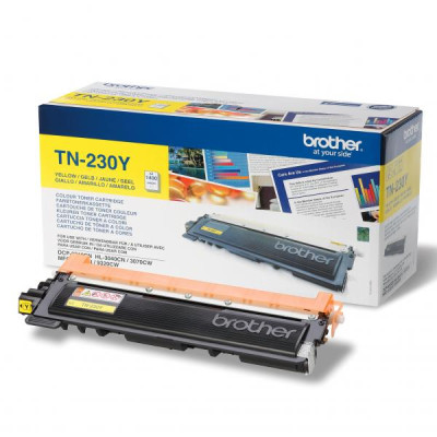 Originální toner Brother TN-230Y, žlutý, 1400 stran