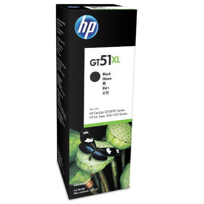 Originální inkoust HP X4E40AE (GT51XL), černý, 6000 stran (135ml)