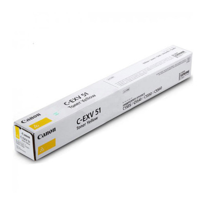 Originální toner Canon C-EXV51Y (0484C002), žlutý, 60000 stran