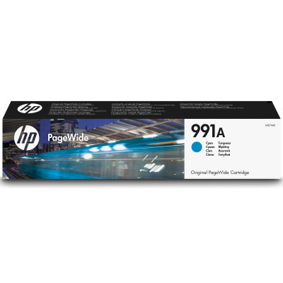 Originální inkoust HP M0J74AE (991A), azurový, 8000 stran (97ml)