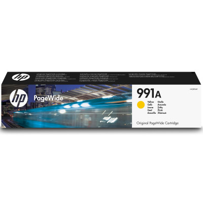 Originální inkoust HP M0J82AE (991A), žlutý, 8000 stran (91ml)