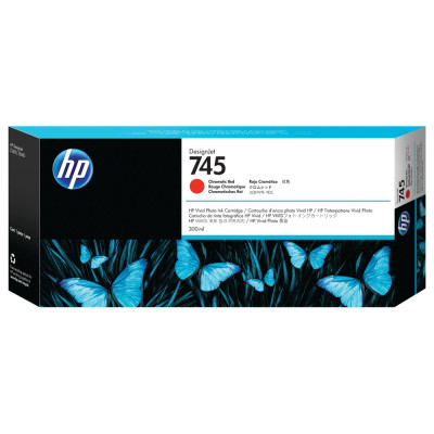 Originální inkoust HP F9K06A (745), chromaticky červený, 300ml