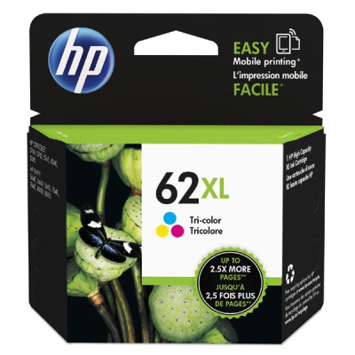 Originální inkoust HP C2P07AE (62XL), barevný, 415 stran