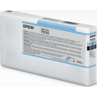 Originální inkoust Epson T9135 (C13T913500), světle azurový, 200 ml