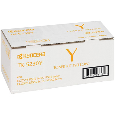 Originální toner Kyocera TK-5230Y (1T02R9ANL0), žlutý, 2200 stran