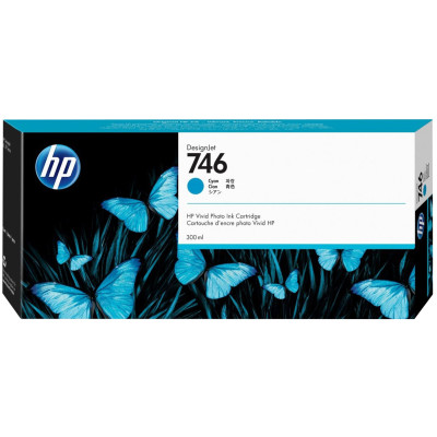 Originální inkoust HP P2V80A (746), azurový, 300 ml