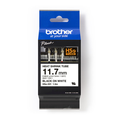 Originální smršťovací bužírka Brother HSE-231, šířka 11,7 mm, délka 1,5 m