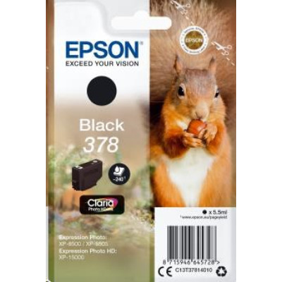 Originální inkoust Epson T3781 (C13T37814010), černý, 5,5 ml