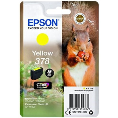 Originální inkoust Epson T3784 (C13T37844010), žlutý, 4,1 ml