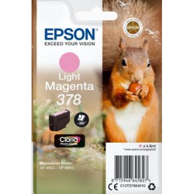 Originální inkoust Epson T3786 (C13T37864010), světle purpurový, 4,8 ml