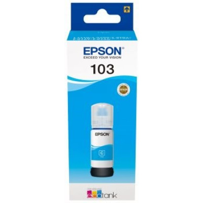 Originální inkoust Epson T00S2 (C13T00S24A, 103), azurový, 65 ml