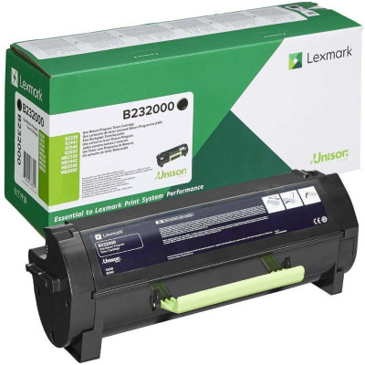 Originální toner Lexmark B2300A0 (B232000), černý, 3000 stran