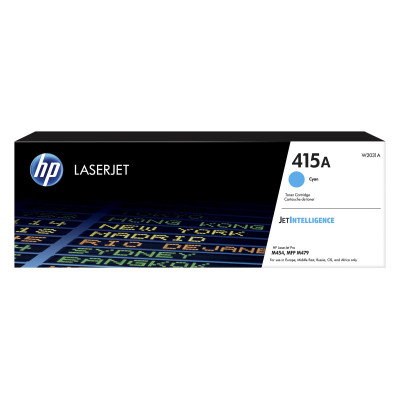 Originální toner HP W2031A (415A), azurový, 2100 stran