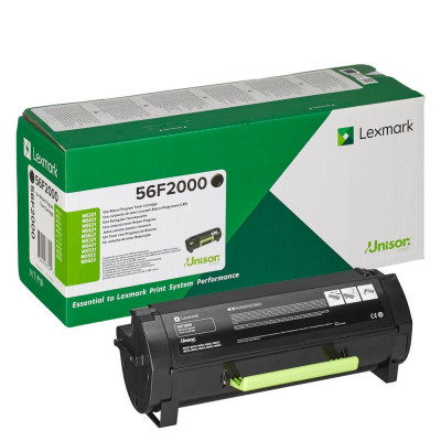 Originální toner Lexmark 56F2000, černý, 6000 stran