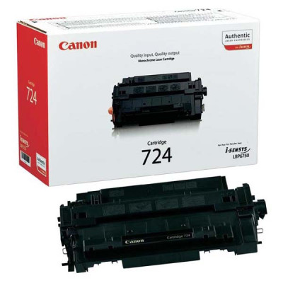 Originální toner Canon CRG-724Bk (3481B002), černý, 6000 stran