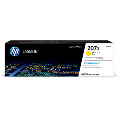 Originální toner HP W2212X (207X), žlutý, 2450 stran